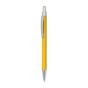 Metal ballpen with rubber coating and touch funct