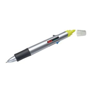 4-colour ball pen with highlighter