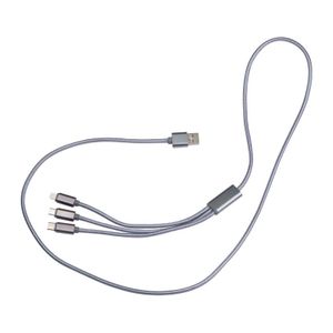 Extralong charging cable, USB, Micro-USB, C-Type and light