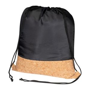Drawstring bag with cork bottom