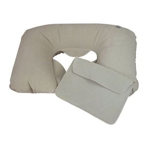 Inflatable soft travel pillow