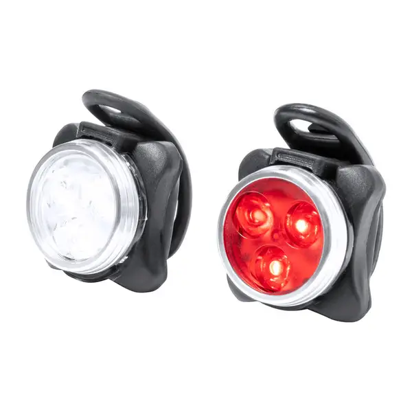 Rechargeable bicycle light set